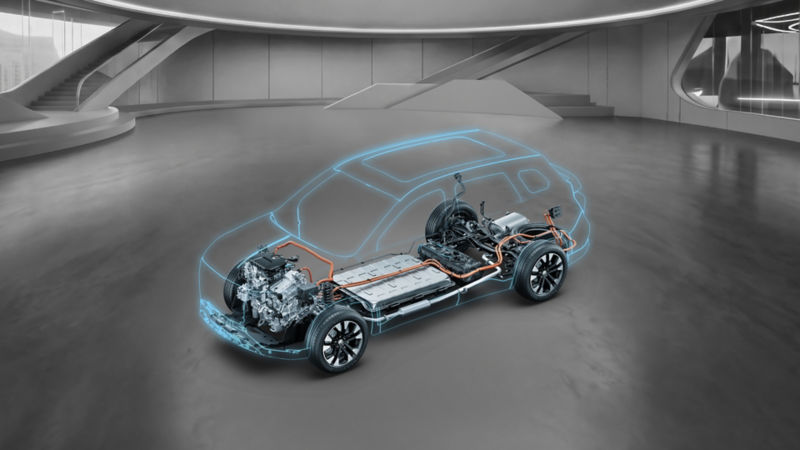 MG Adapt Platform dedicated plug-in hybrid architecture diagram