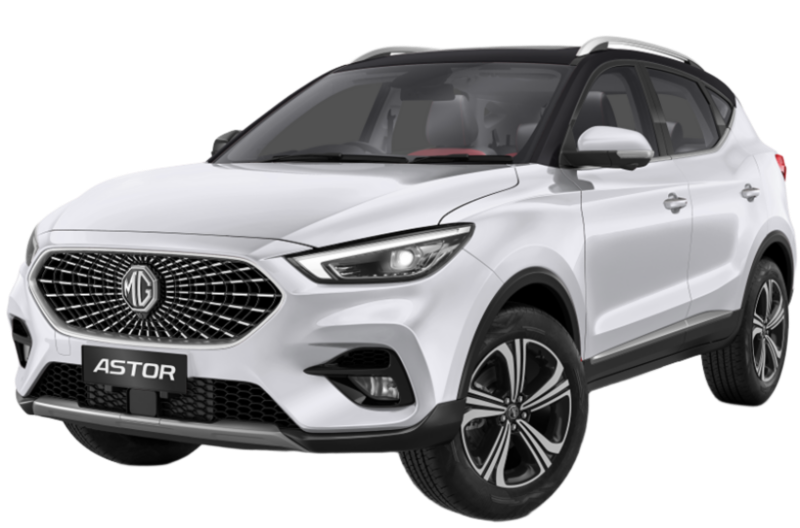 MG Astor Candy White with Black Dual Tone