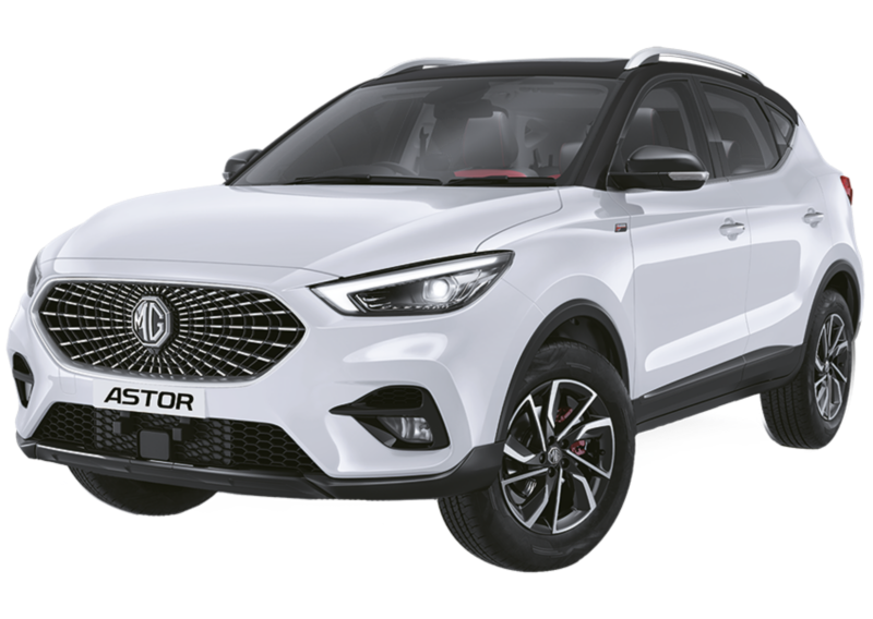 MG Astor Candy White with Black Dual Tone