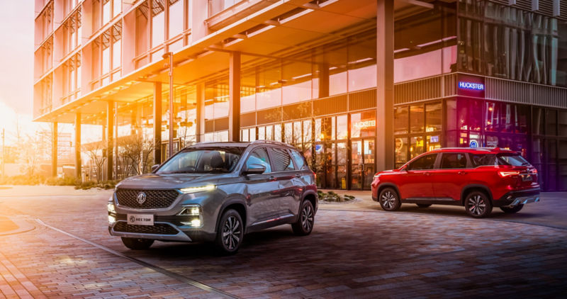 MG hector exterior front left side image