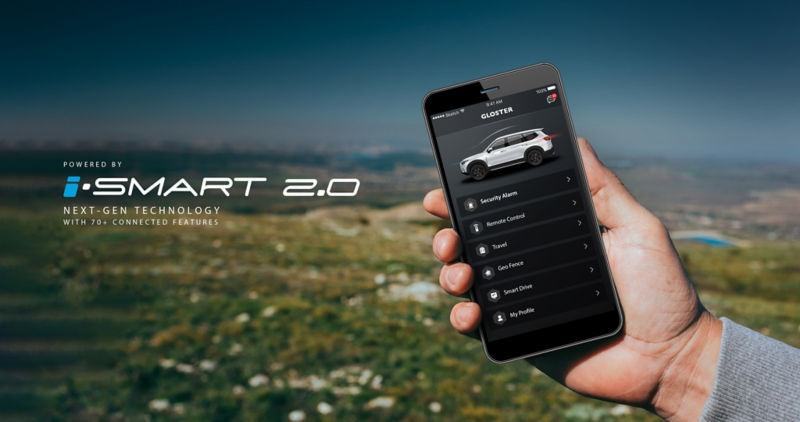 MG Gloster ismart Technology