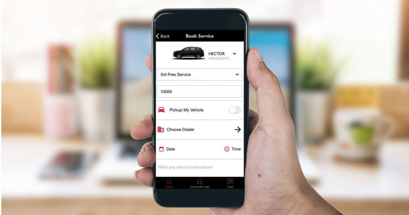 Book Service appointment with Pick Up & Drop Option
