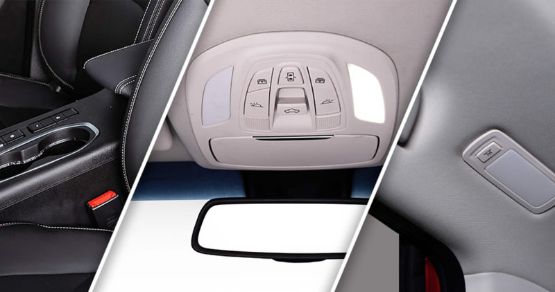 MG hector interior leather steering wheel image