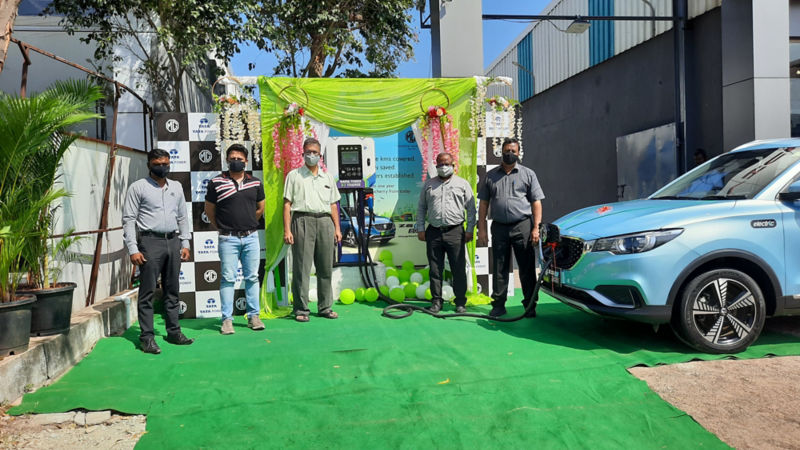 MG Motor and Tata Power bring EV charging station to the city of