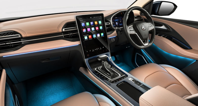 8 COLOURS AMBIENT LIGHTING  | JSW MG Motor India