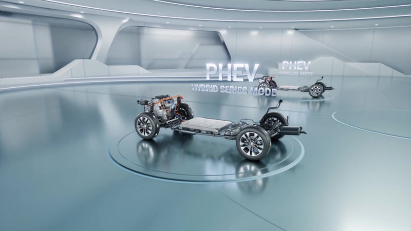 MG Adapt Hybrid Series Mode – engine-generated electric drive