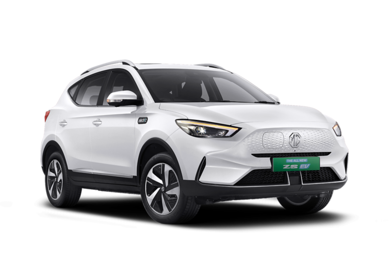 MG ZS EV Electric Car Candy White